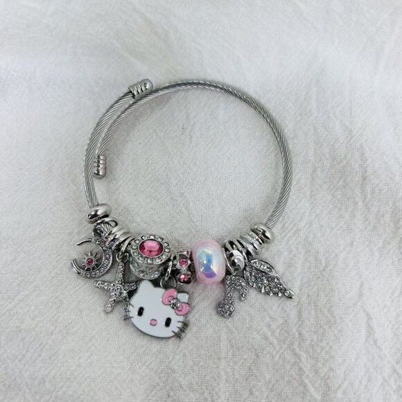 Hello Kitty Jewelry - Pink Hello Kitty Bracelet cute 56